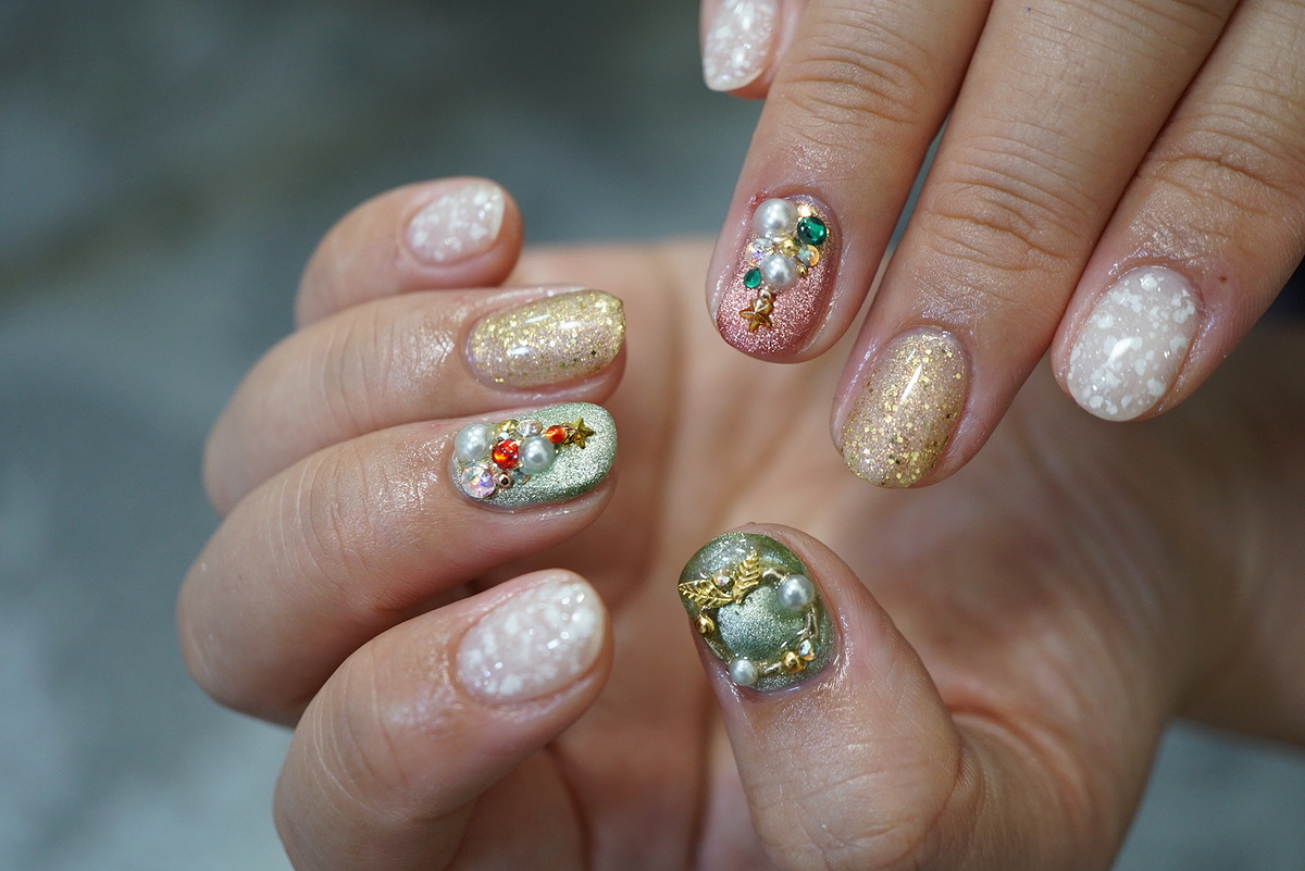 クリスマスネイル